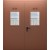 Двупольная дверь со стеклом и вентиляцией ДПМО 02/60 (EI 60) — №08