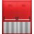  Двупольная глухая дверь с отбойником, вентиляцией и системой Антипаника ДПМ 02/60 (EI 60) красная 02