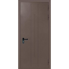 Однопольная глухая дверь с выдавленным рисунком ДПМ 01/60 (EI 60) — 049-2