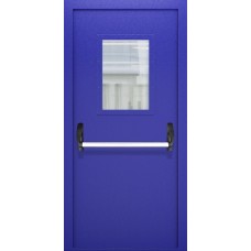 Однопольная дверь со стеклом и системой Антипаника ДПМО 01/60 (EI 60)