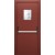 Однопольная дверь со стеклом и системой Антипаника ДПМО 01/60 (EI 60)  — №06