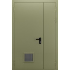 Полуторопольная глухая дверь с вентиляцией ДПМ 02/60 (EI 60)