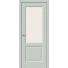 Межкомнатная дверь Bravo Неоклассик-33 Эмалит Grey Matt / White Сrystal