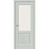 Межкомнатная дверь Bravo Неоклассик-33 Эко Шпон Grey Wood / White Сrystal