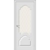 Межкомнатная дверь Bravo Скинни-33 Винил Fresco / White Сrystal