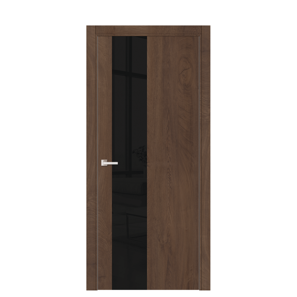 Межкомнатная дверь Ostium Aluminium A4 ДО Бакаут коричневый