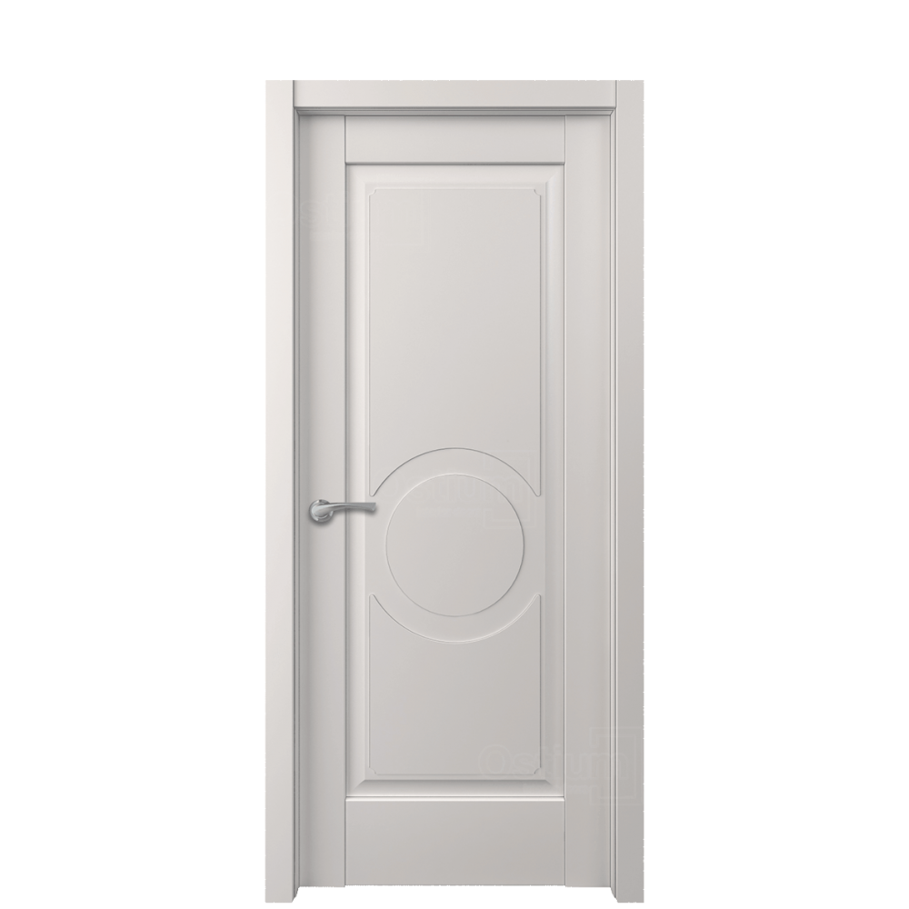 Межкомнатная дверь Ostium Elegance  E 15 ДГ Белый матовый