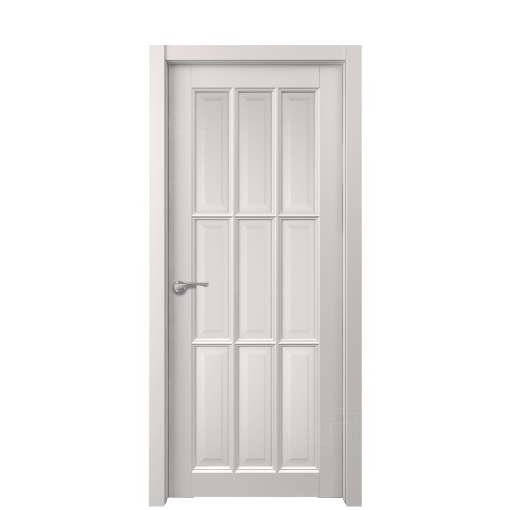Межкомнатная дверь Ostium Elegance  E 16 ДГ Белый матовый