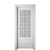 Межкомнатная дверь Ostium Elegance  Е 18 ДО стекло 1 Белый матовый