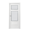 Межкомнатная дверь Ostium Elegance  E 5 ДО стекло 1 Эмаль белая