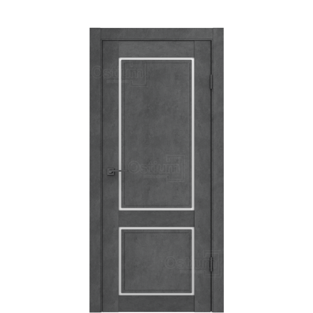 Межкомнатная дверь Ostium FLY Doors F1 Лофт бетон графит