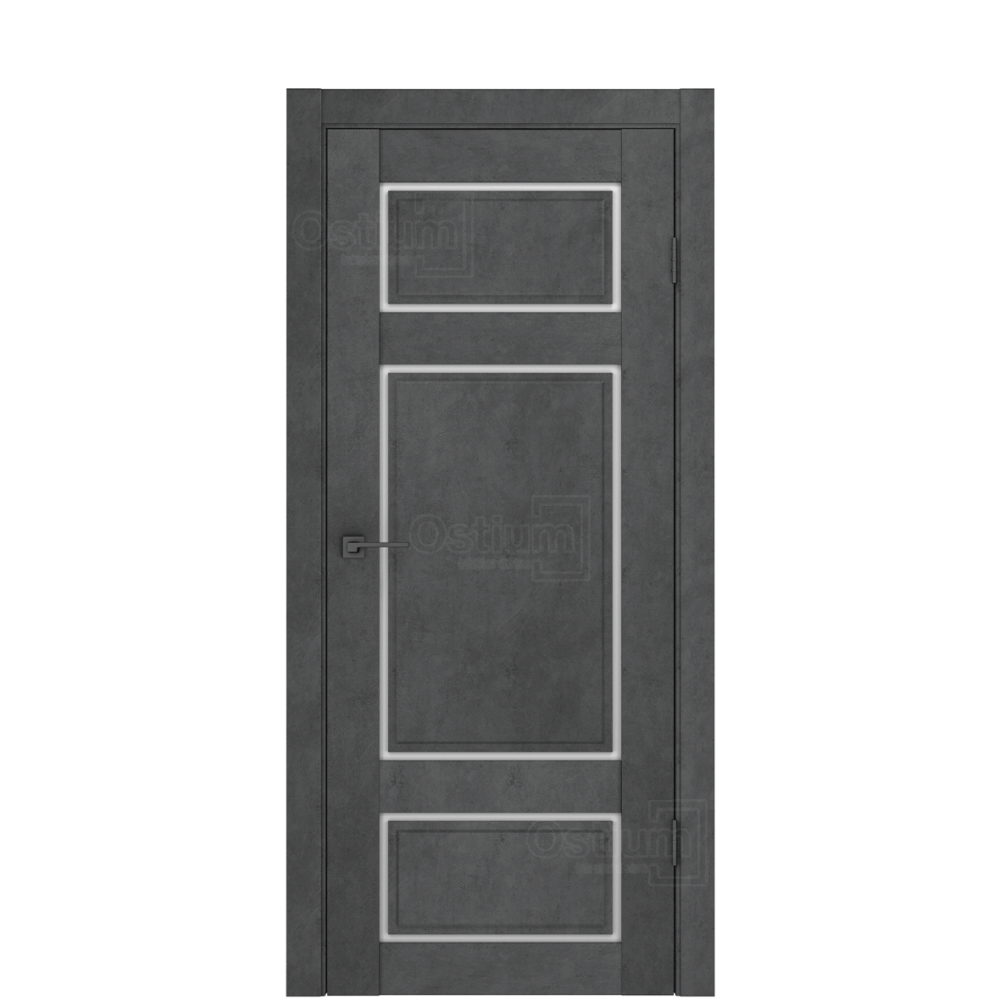 Межкомнатная дверь Ostium FLY Doors F3 Лофт бетон графит