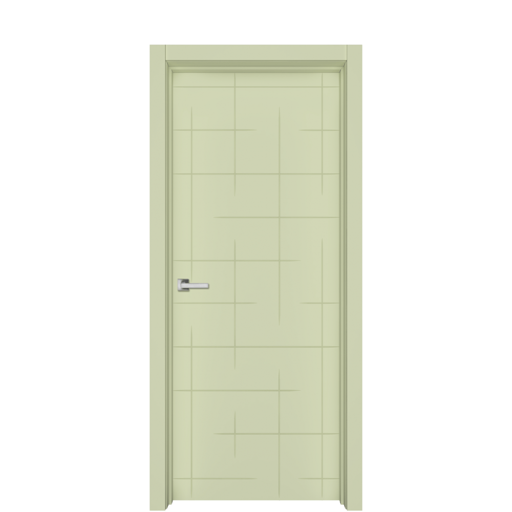 Межкомнатная дверь Ostium Geometria G13 ДГ Эмаль фисташка