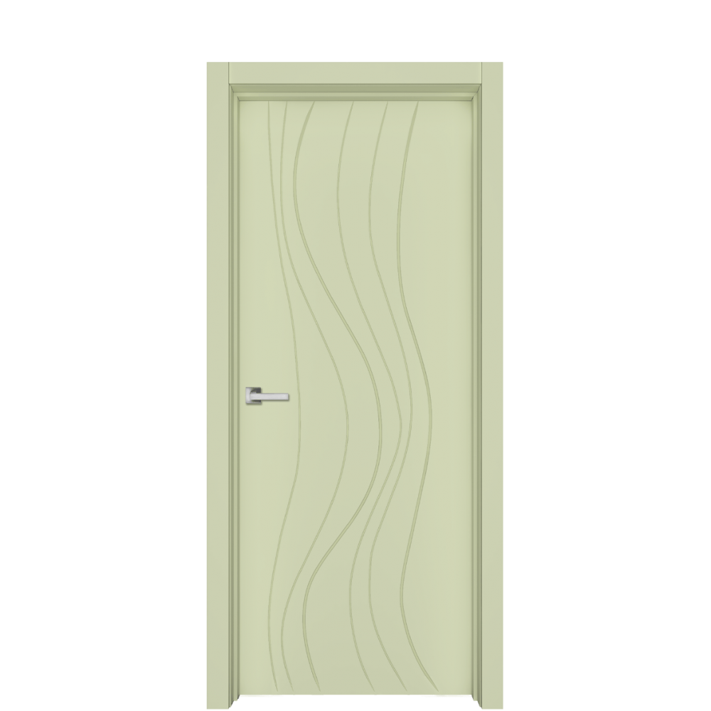 Межкомнатная дверь Ostium Geometria G14 ДГ Эмаль фисташка