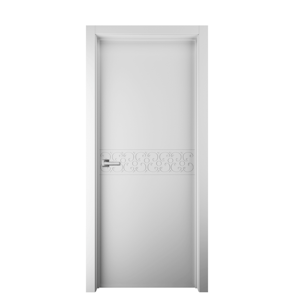 Межкомнатная дверь Ostium Geometria G27 ДГ Белый матовый