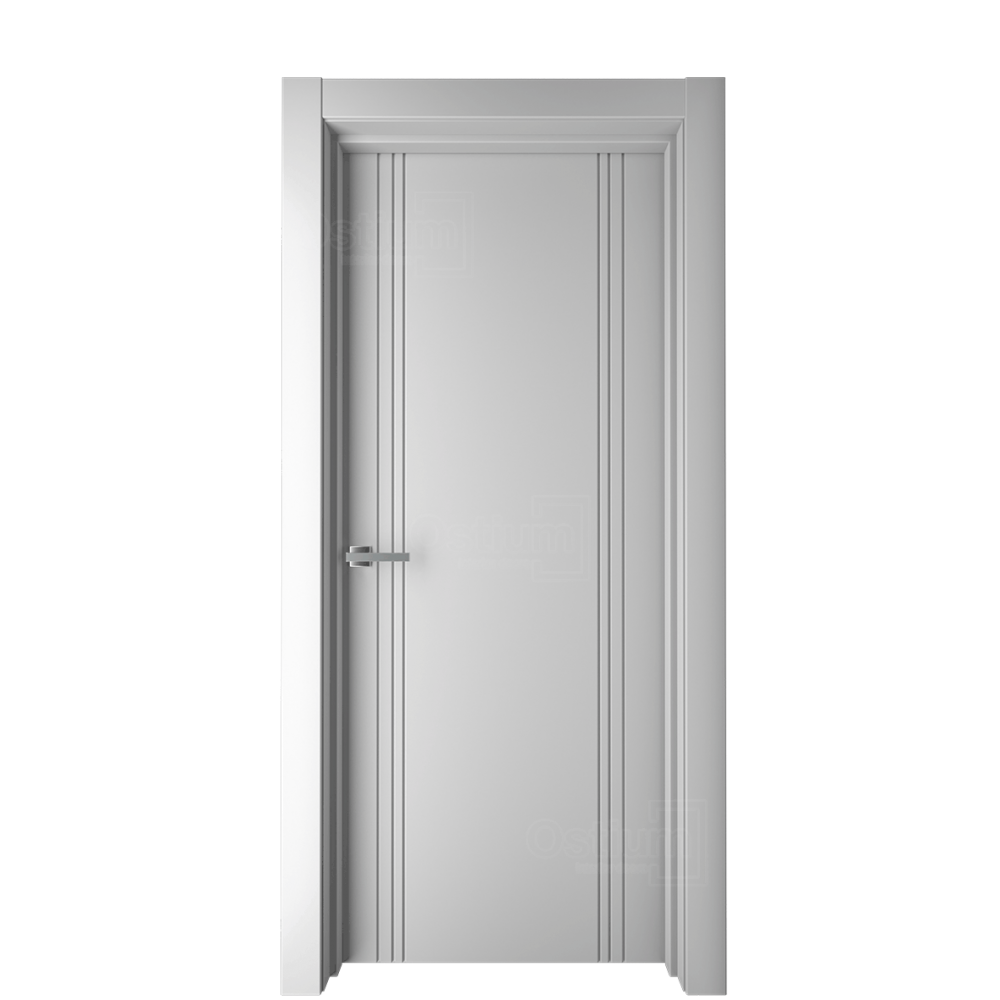 Межкомнатная дверь Ostium Geometria G36 ДГ Белый матовый