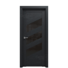 Межкомнатная дверь Ostium Horizontal H26 ДО Чёрное дерево