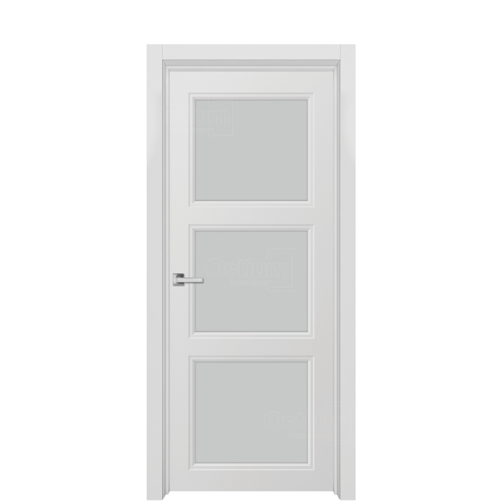 Межкомнатная дверь Ostium Navarro N18 ДО Эмаль белая