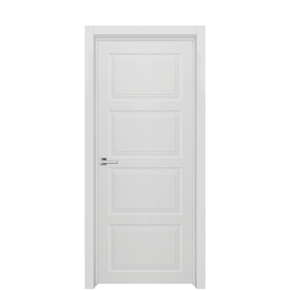 Межкомнатная дверь Ostium Navarro N19 ДГ Эмаль белая
