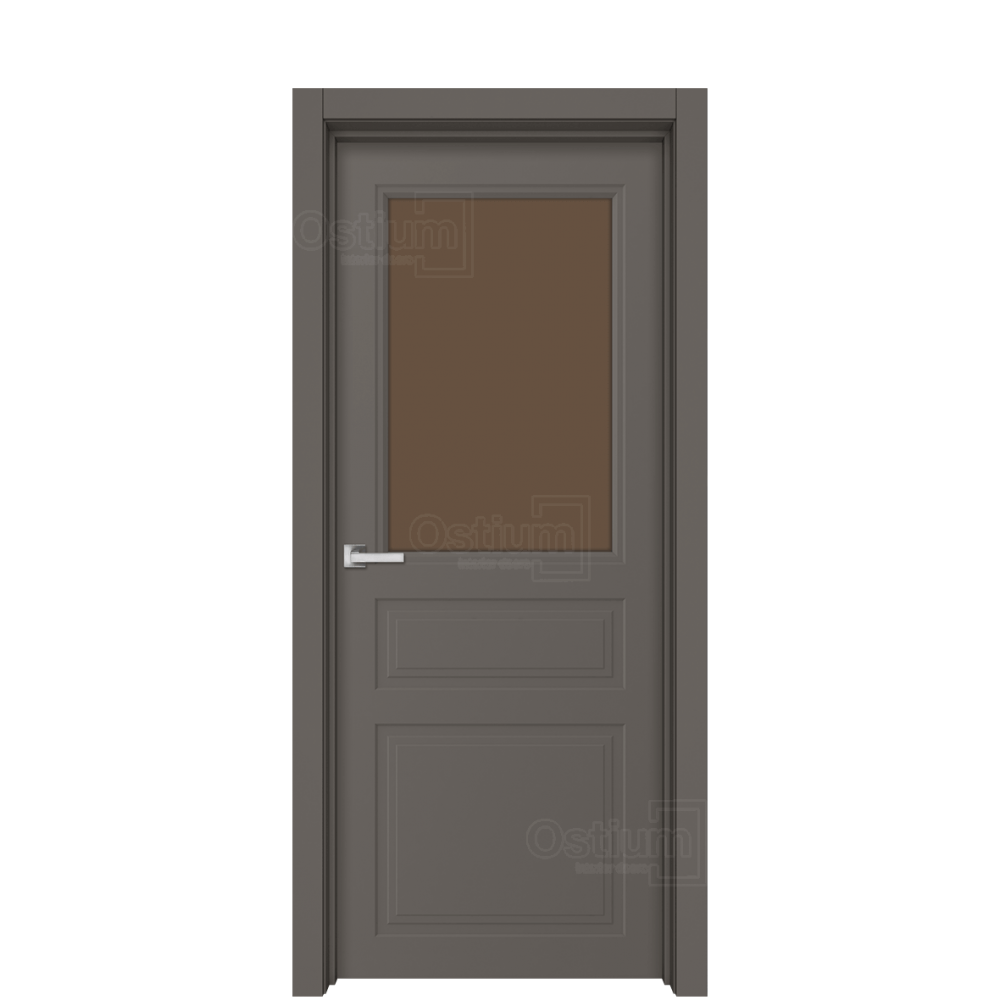 Межкомнатная дверь Ostium Navarro N4 ДО Бетон серый