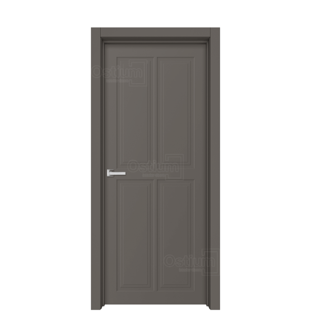 Межкомнатная дверь Ostium Navarro N6 ДГ Бетон серый