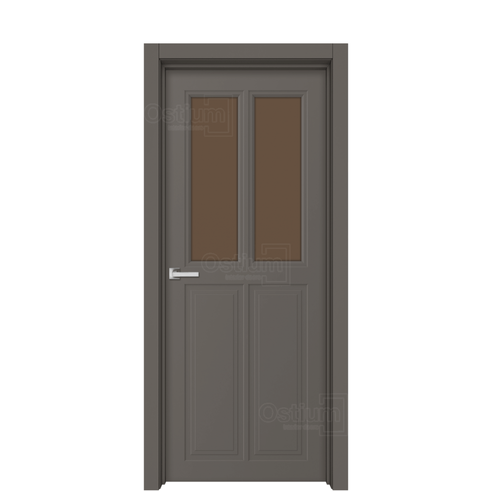Межкомнатная дверь Ostium Navarro N7 ДО Бетон серый