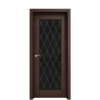 Межкомнатная дверь Ostium Prestige Престиж с гравировкой 12 Орех премиум