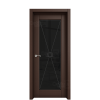 Межкомнатная дверь Ostium Prestige Престиж с гравировкой 24 Орех премиум