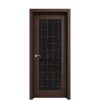 Межкомнатная дверь Ostium Prestige Престиж с гравировкой 26 Орех премиум
