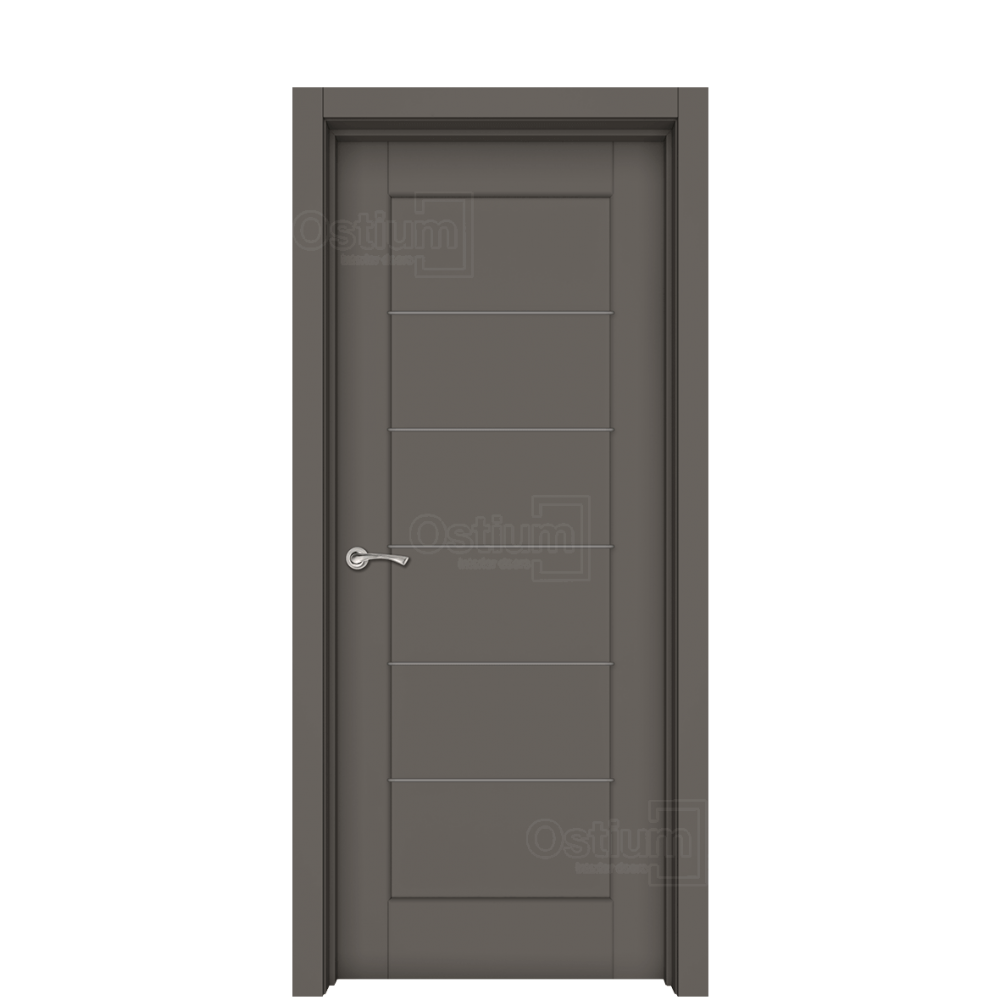 Межкомнатная дверь Ostium Prestige Престиж с молдингом ДГ Эмаль мокачино