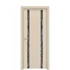 Межкомнатная дверь Ostium Style Стиль 2 ДО с рисунком и стразами Белый матовый