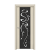 Межкомнатная дверь Ostium Style Стиль ДО Абстракция Эмаль крем