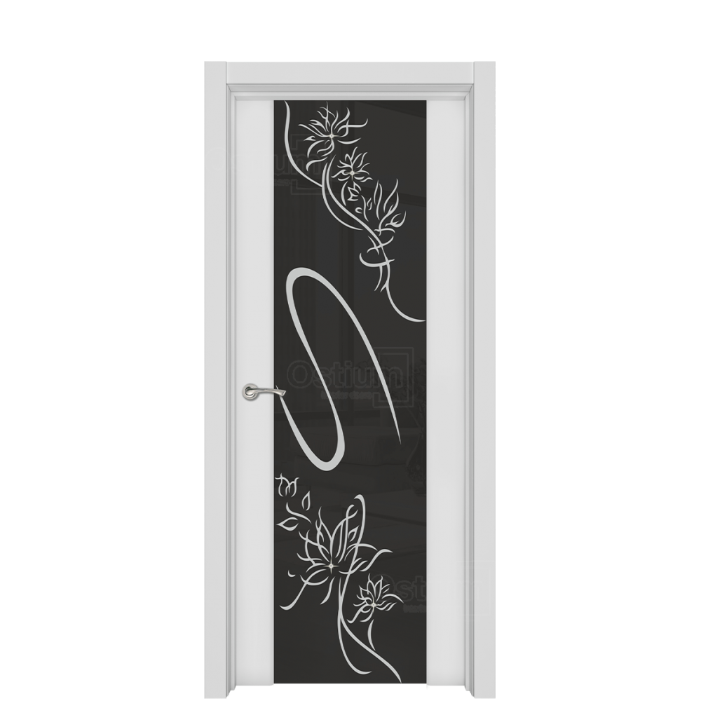 Межкомнатная дверь Ostium Style Стиль ДО Кристал Белый глянец