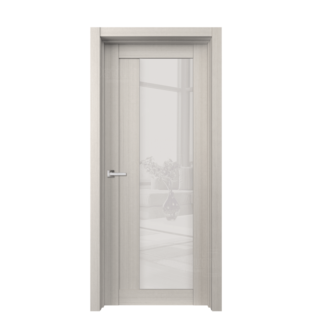 Межкомнатная дверь Ostium Vertical V9 ДО Бакаут белый